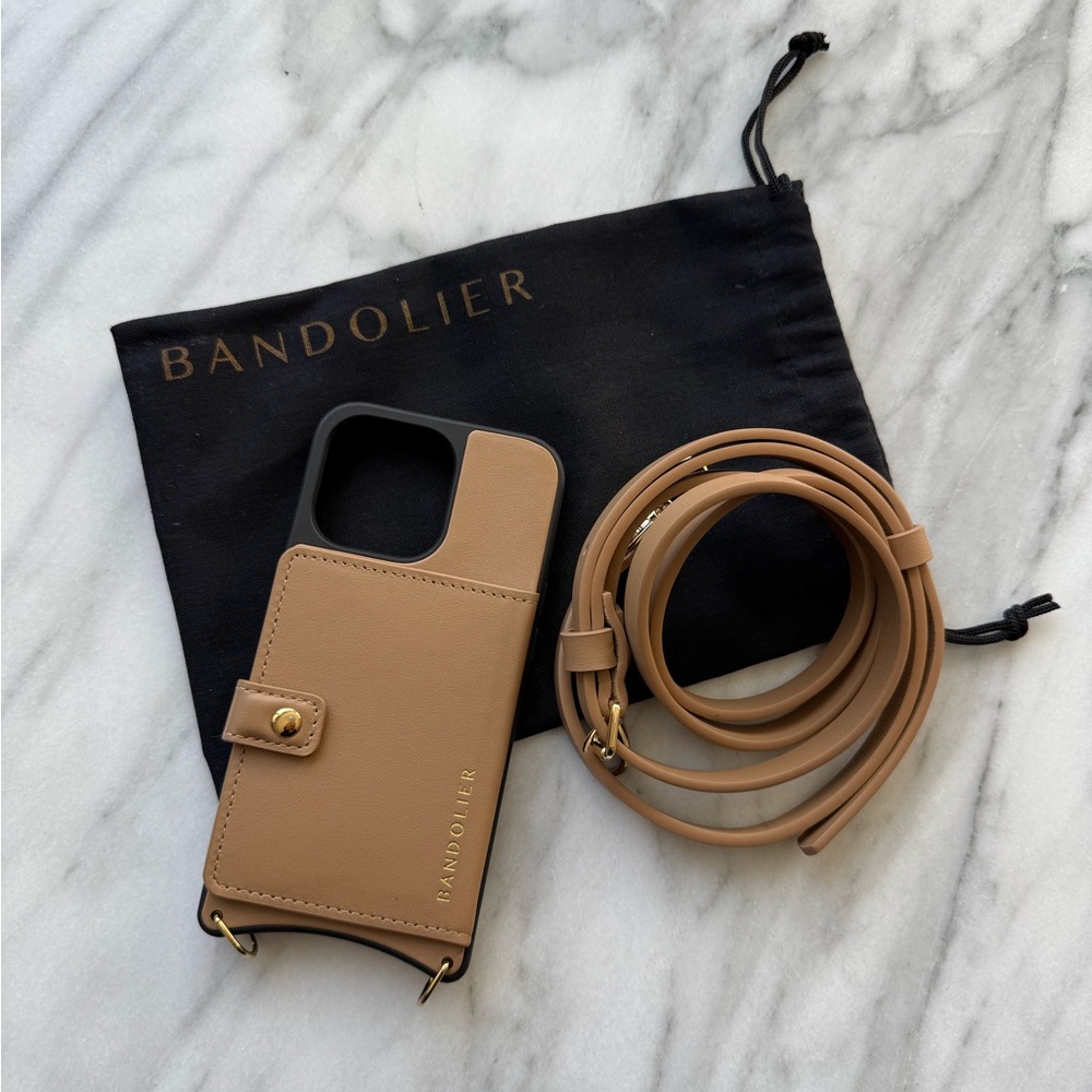 Bandolier Camel Phone Case with Strap for iPhone 13 Pro
